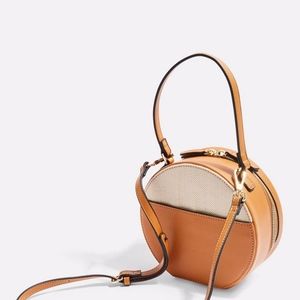 Topshop Soho Round Grab Bag Tan